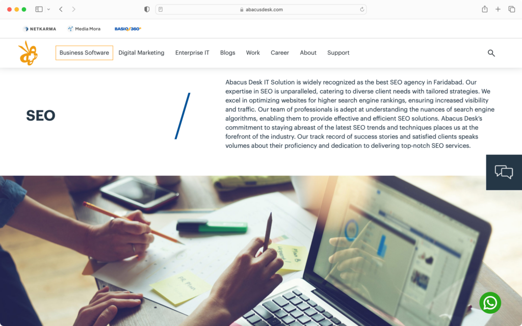 Abacus Desk is one of the best SEO agencies in Faridabad.