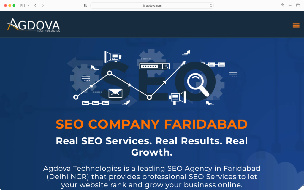 Agdova Technologies is the provider of one of the best SEO services in Faridabad.