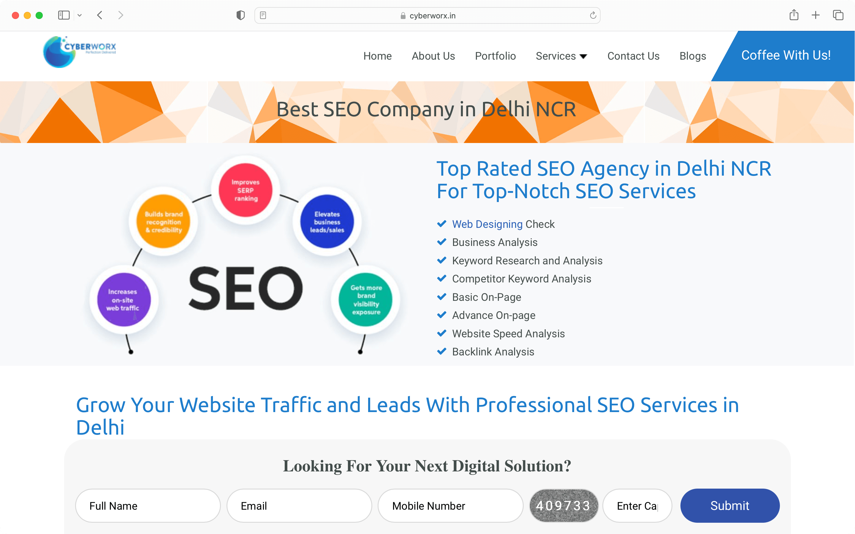 Cyberworx is a famous seo company in Delhi.