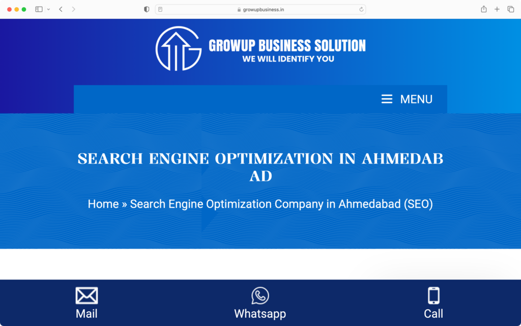 Growup Business Solution can provide the best SEO service in Ahmedabad.