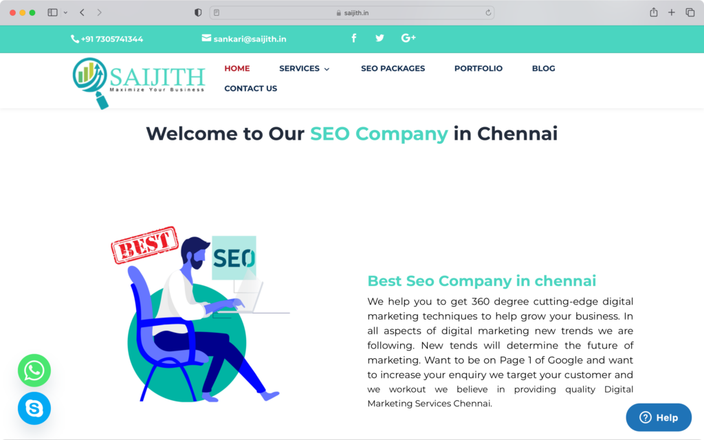 Saijith can help you get the best SEO service in Chennai.