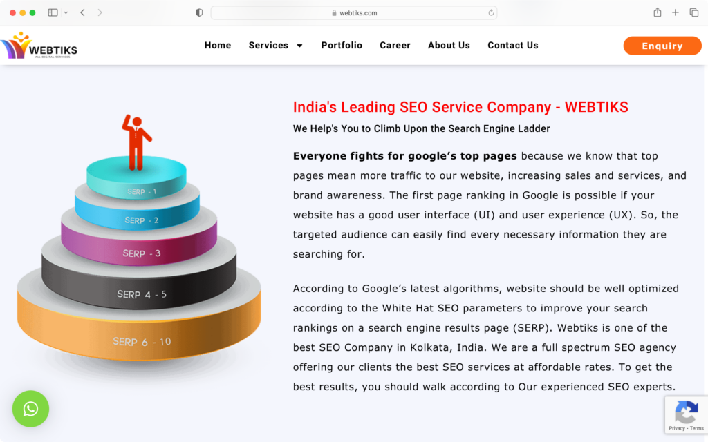 Webtiks is one of the top SEO companies in Kolkata.