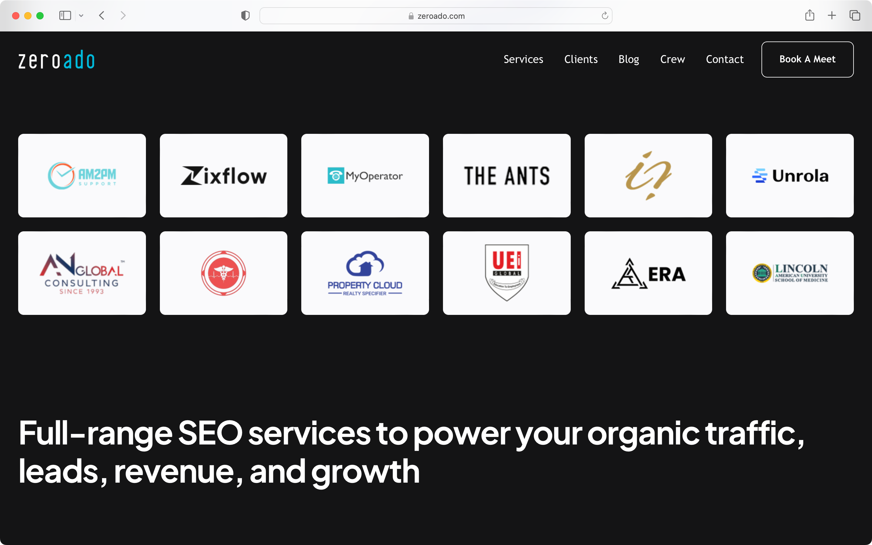 ZeroAdo is one of the top seo agencies in gurgaon which has helped brands grow.