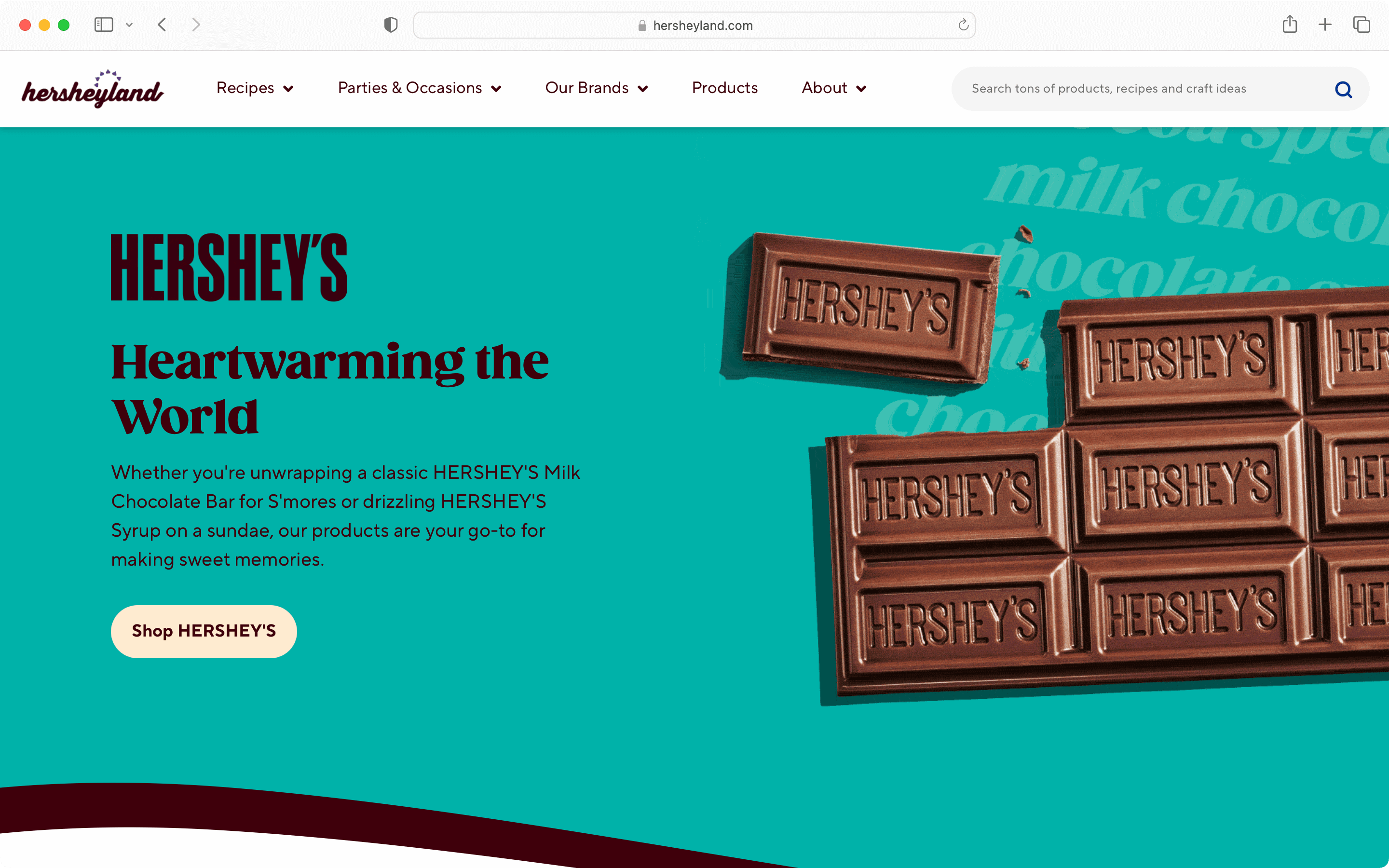 Hershey’s is one of the SEO copywriting examples.