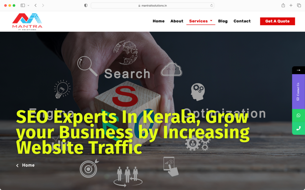 Mantra IT Solutions is a top SEO company in Kochi.