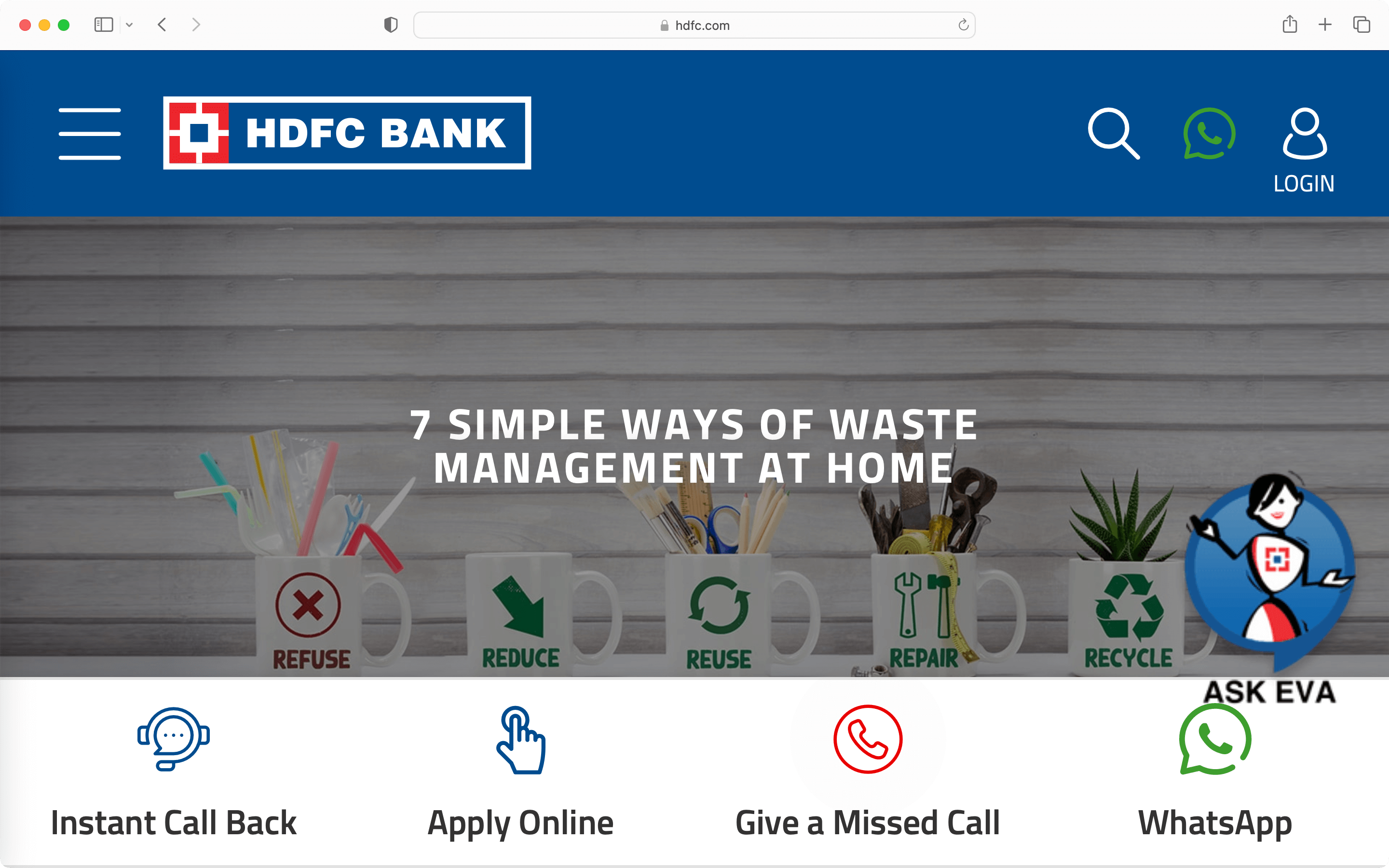 Easy to understand SEO copy by HDFC bank as per the SEO copywriting checklist guidelines. 