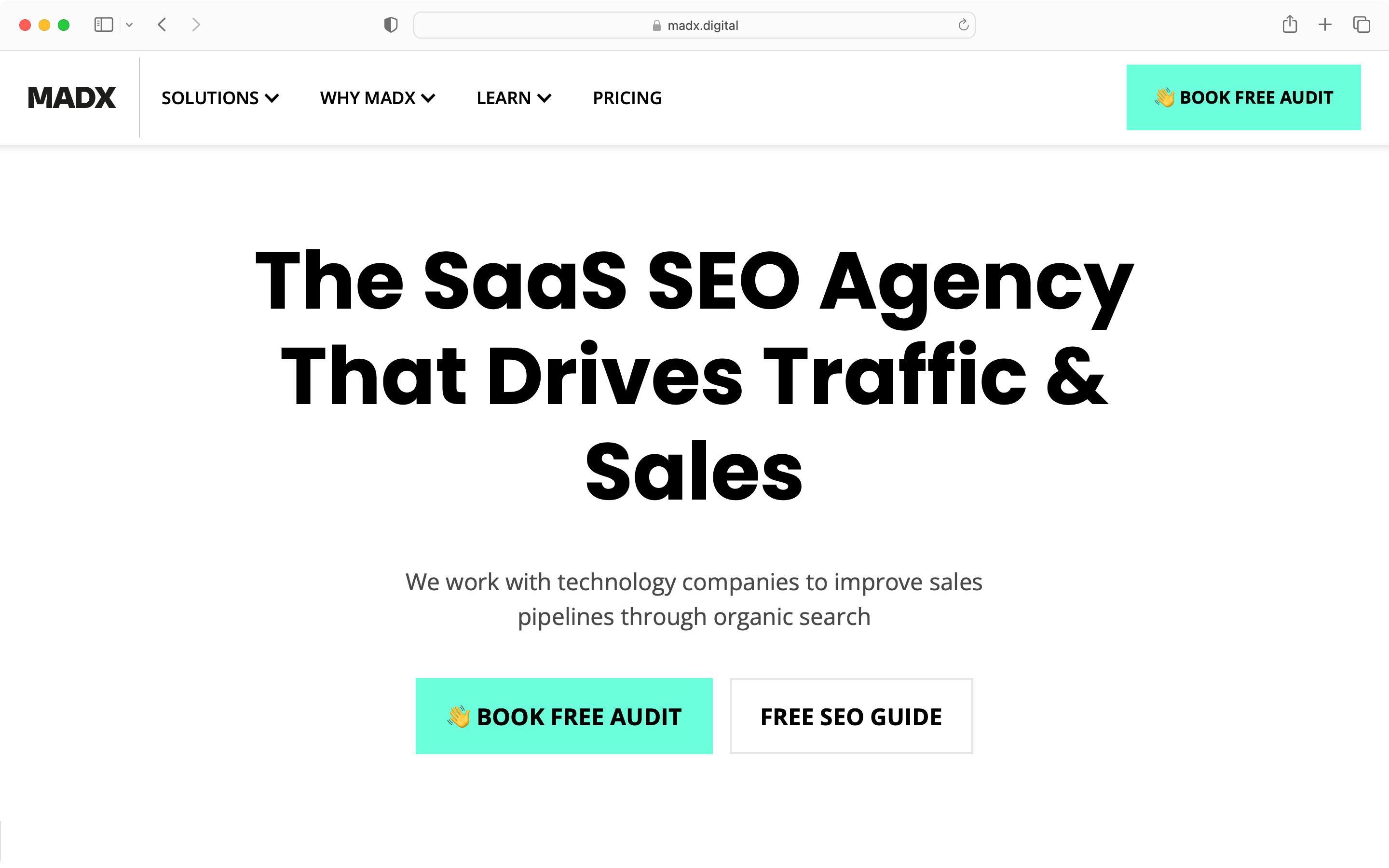 MADX is one of the top SaaS SEO agencies in the market.