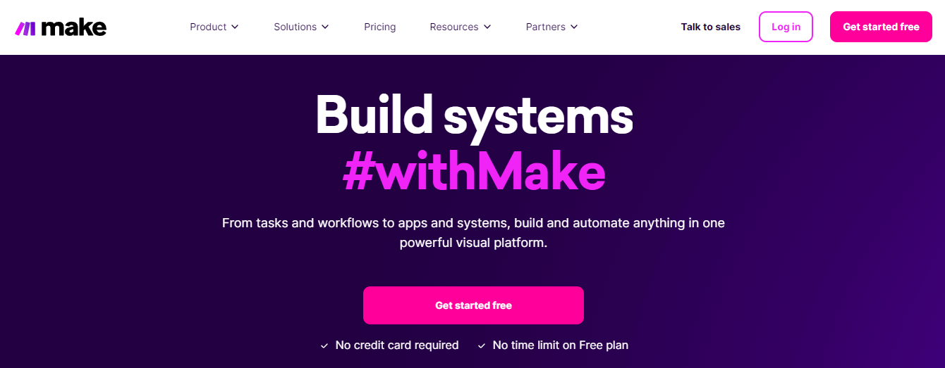 Make automation SaaS tool let you simplify workflows.