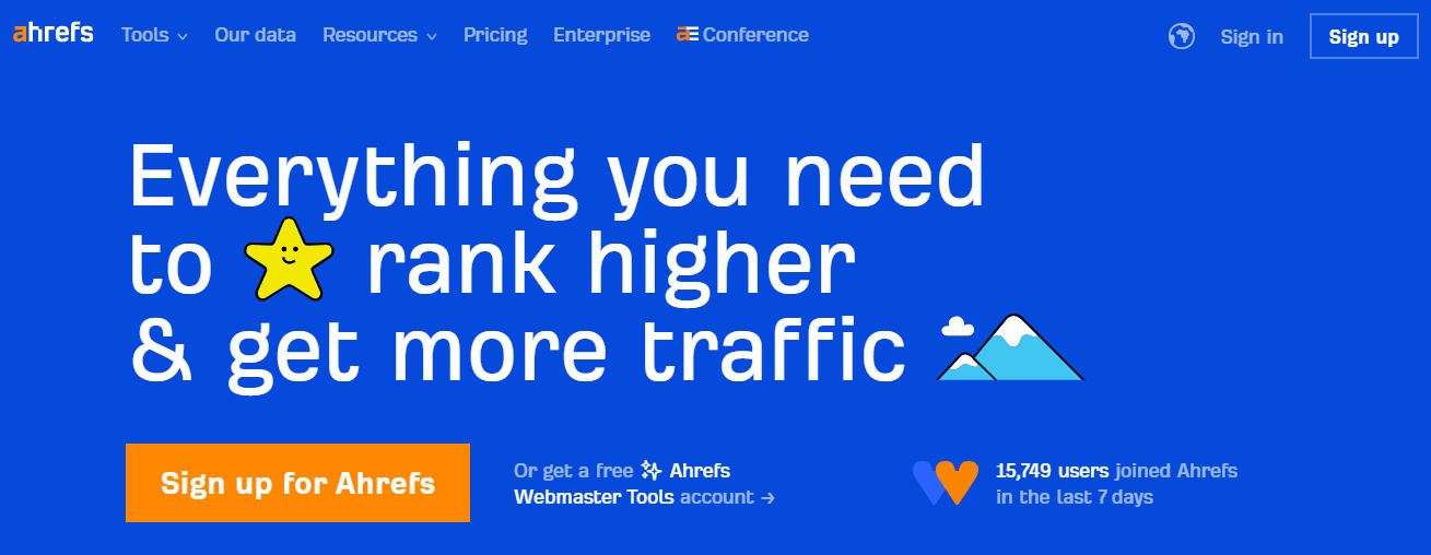 Ahrefs is one of the most popular SaaS tools for startups.