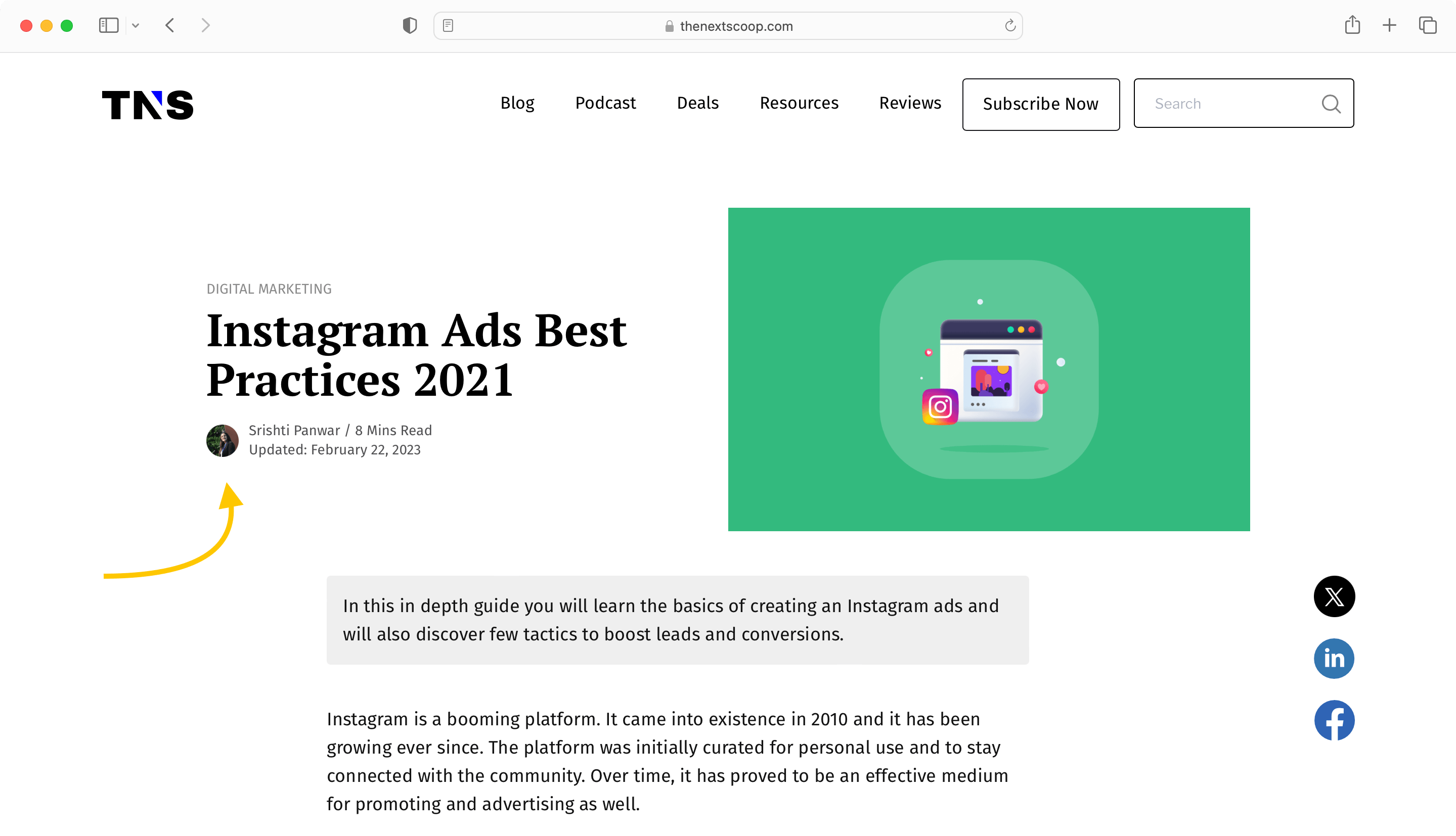 Write guest posts to secure a website backlink for yourself.
