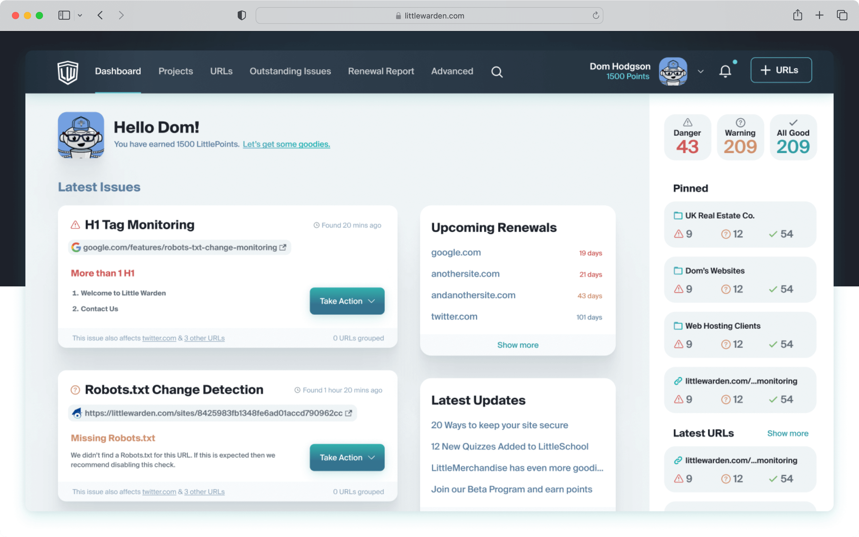 Little Warden is a SaaS SEO software that can help you track changes in your competitor’s website.