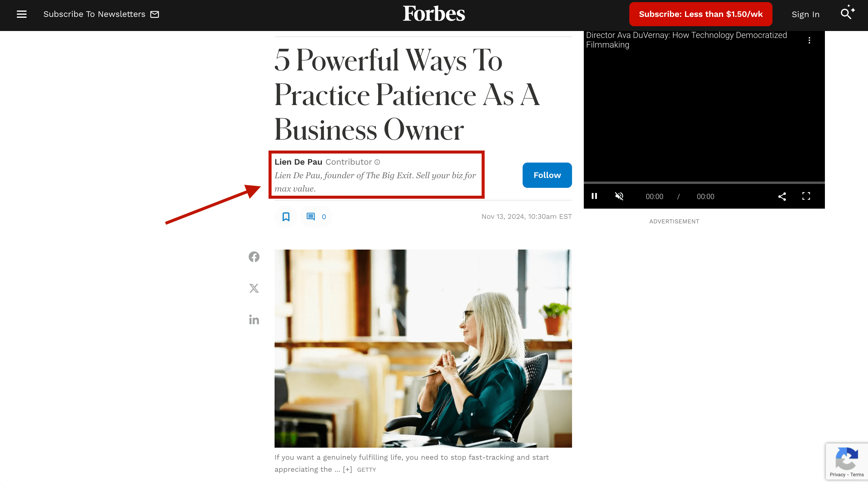 Contribute to media articles to get authority backlinks on sites like Forbes. 