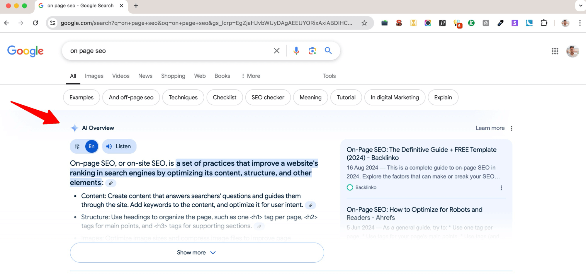 Google AI Overviews.