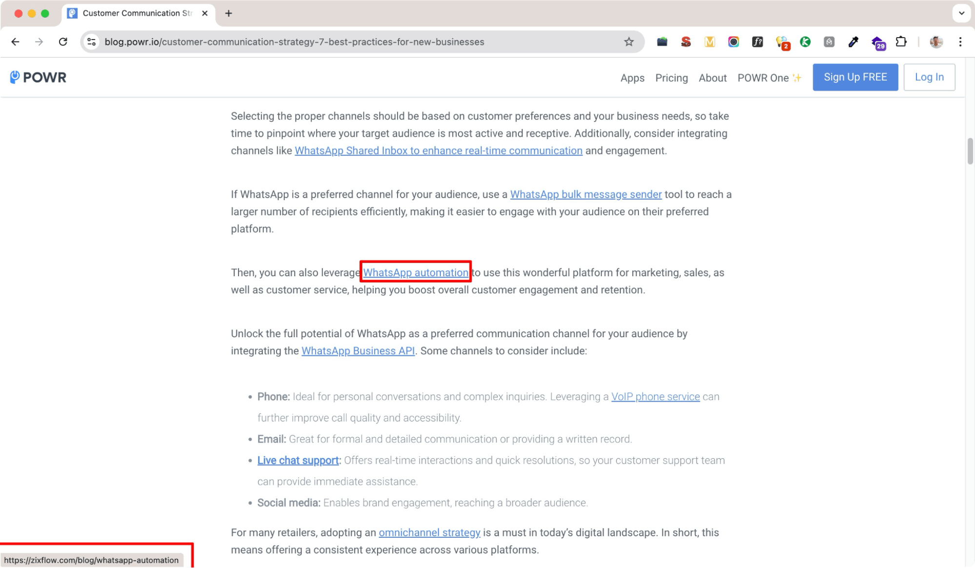 High authority backlink example - SaaS marketing funnel.