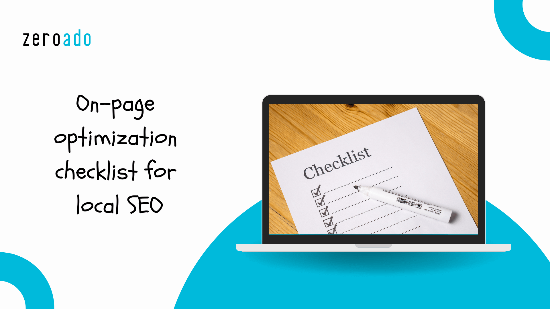 On-page optimization checklist for local SEO.