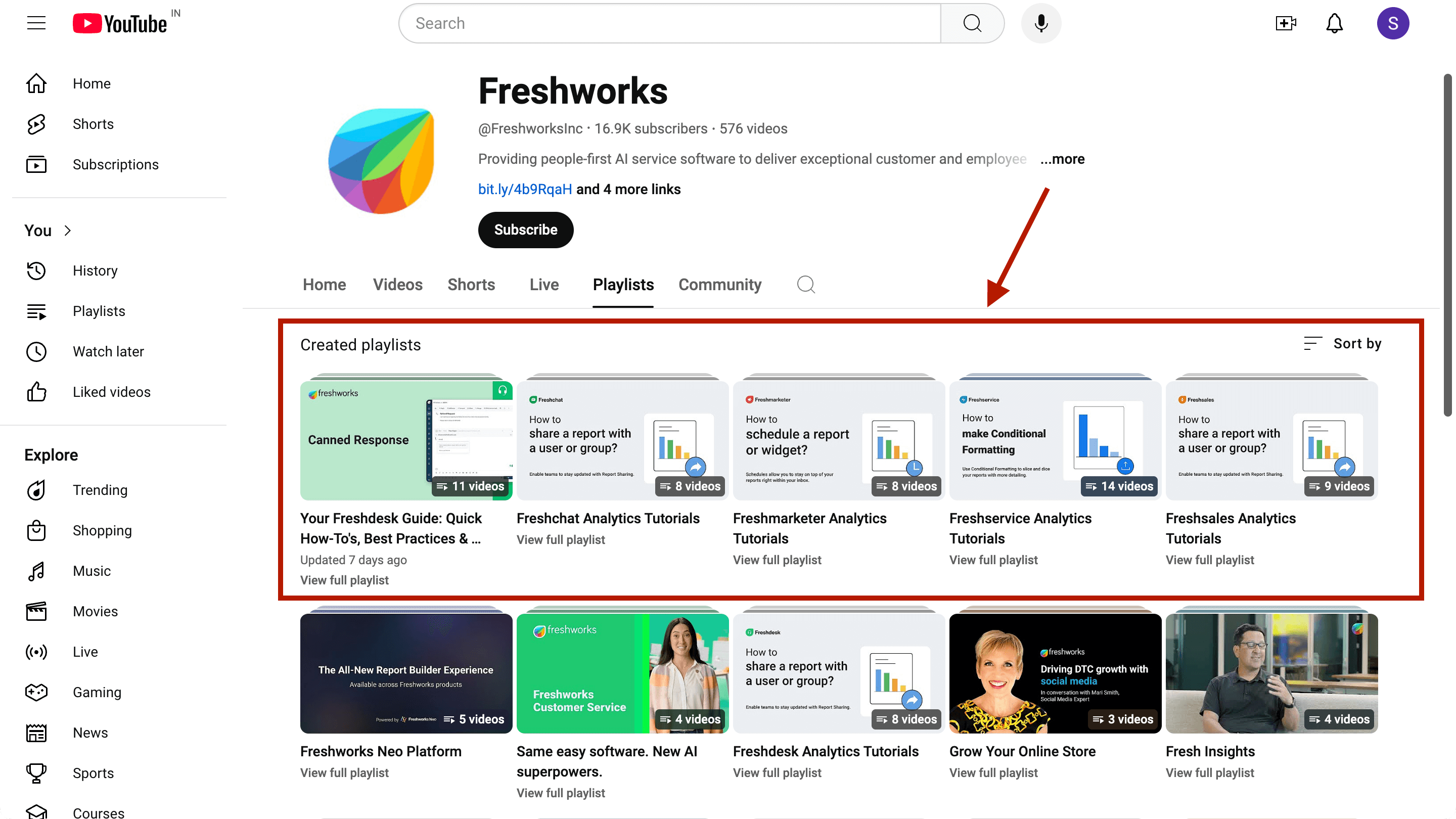 Freshworks makes videos for SaaS marketing to educate users and retain them. 