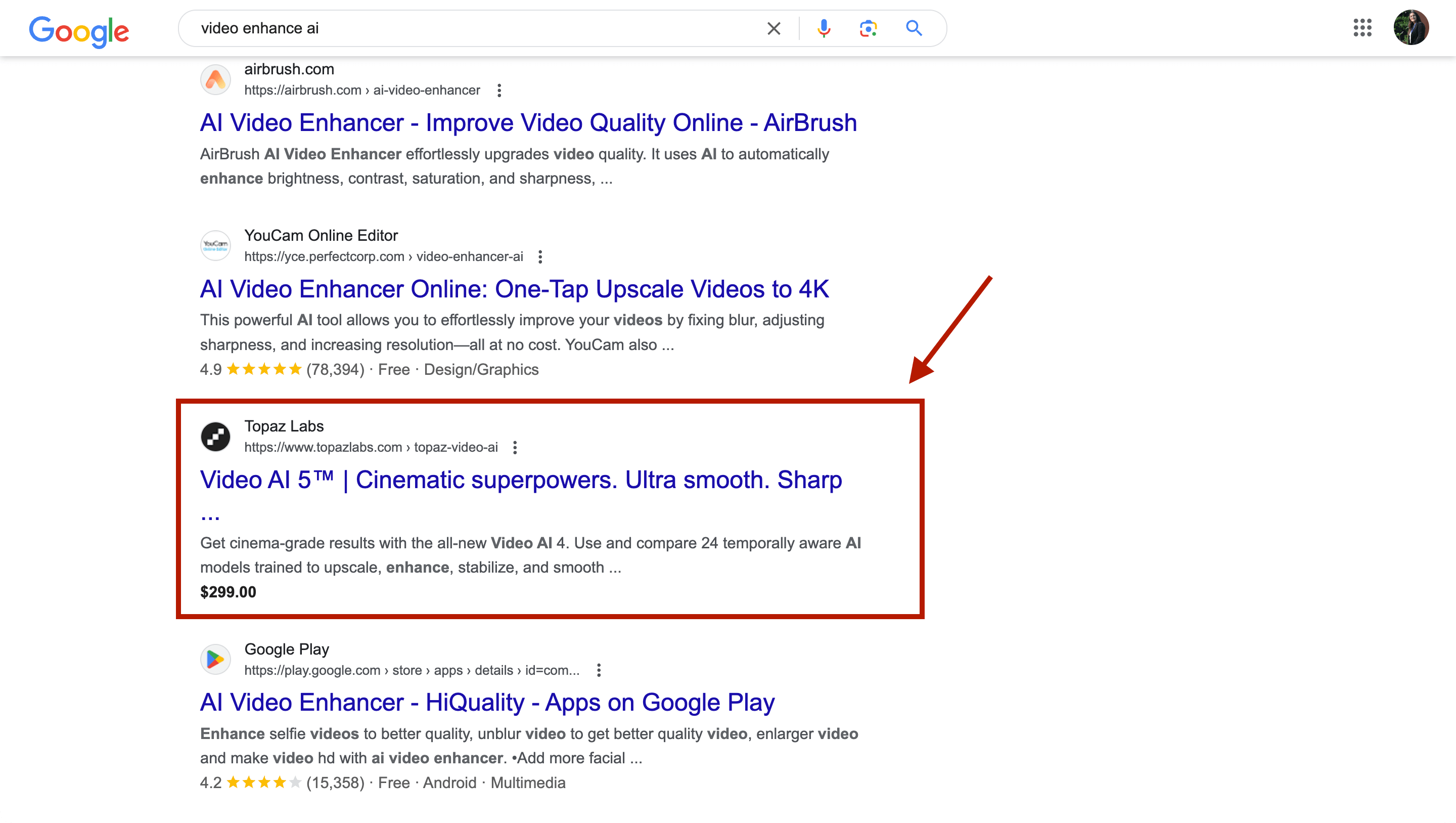 Topaz Labs uses SEO as one of the channels for SaaS marketing. 