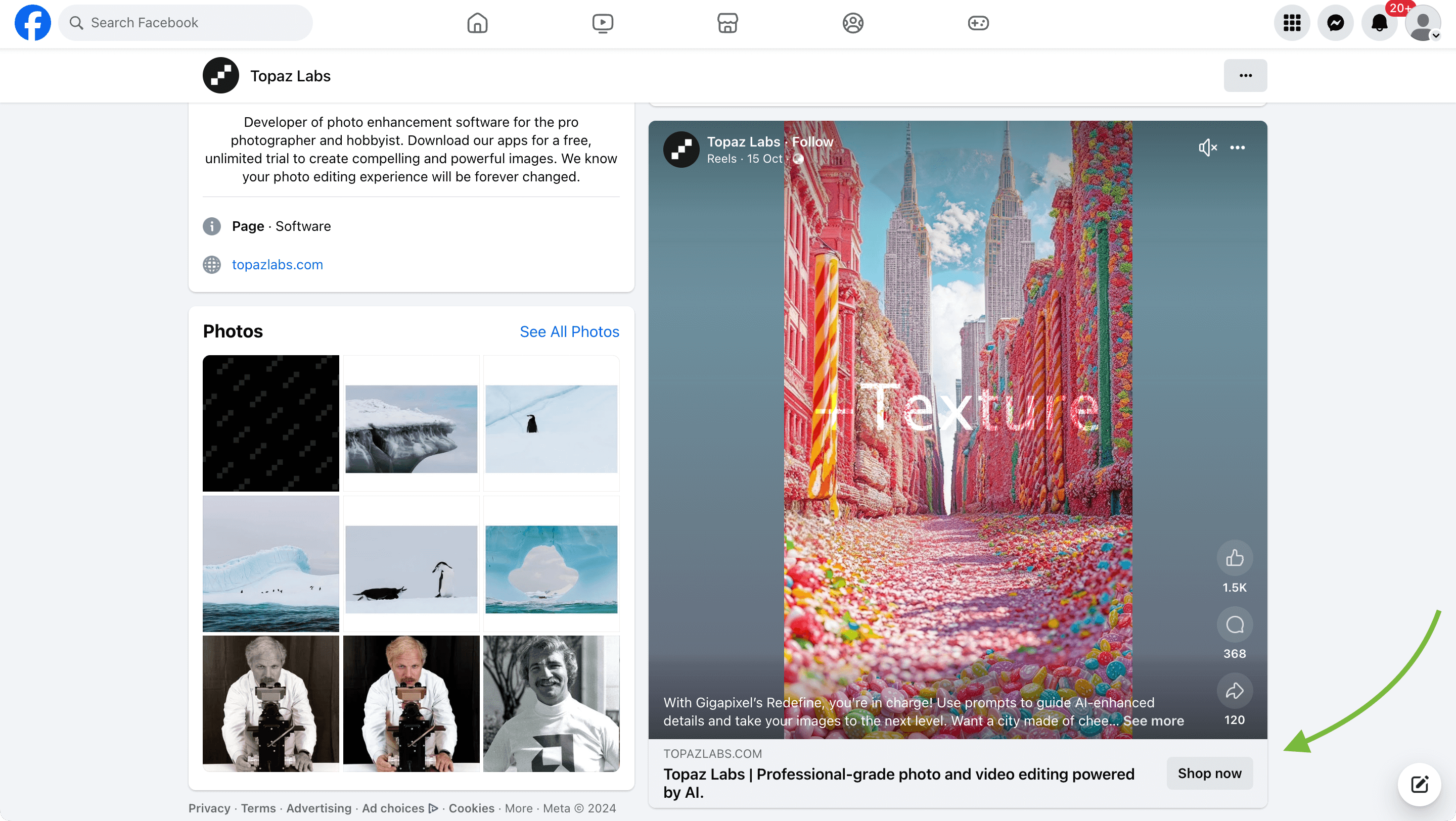 Topaz Labs uses social media as one of the channels for SaaS marketing. 