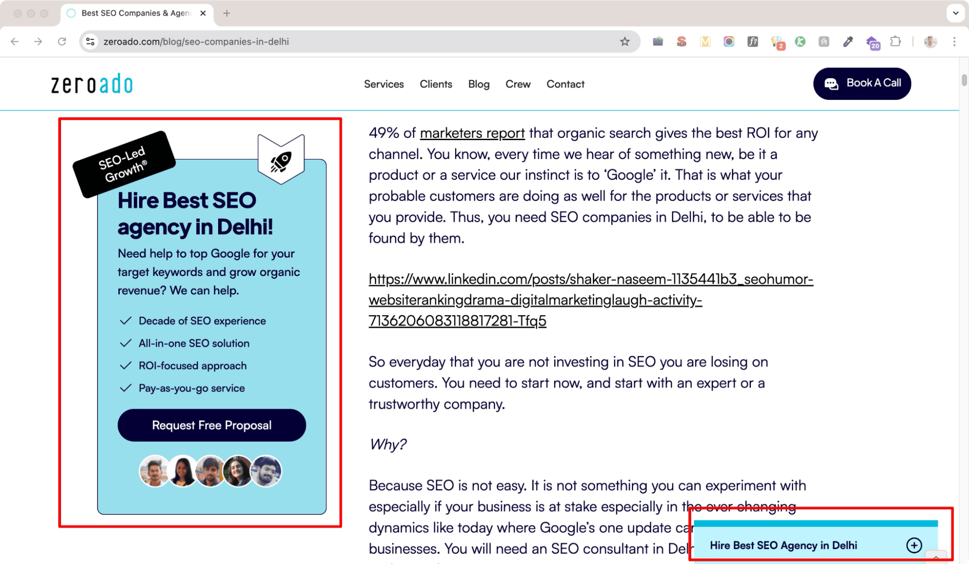 Seo companies in Delhi blog - B2B SEO strategies.
