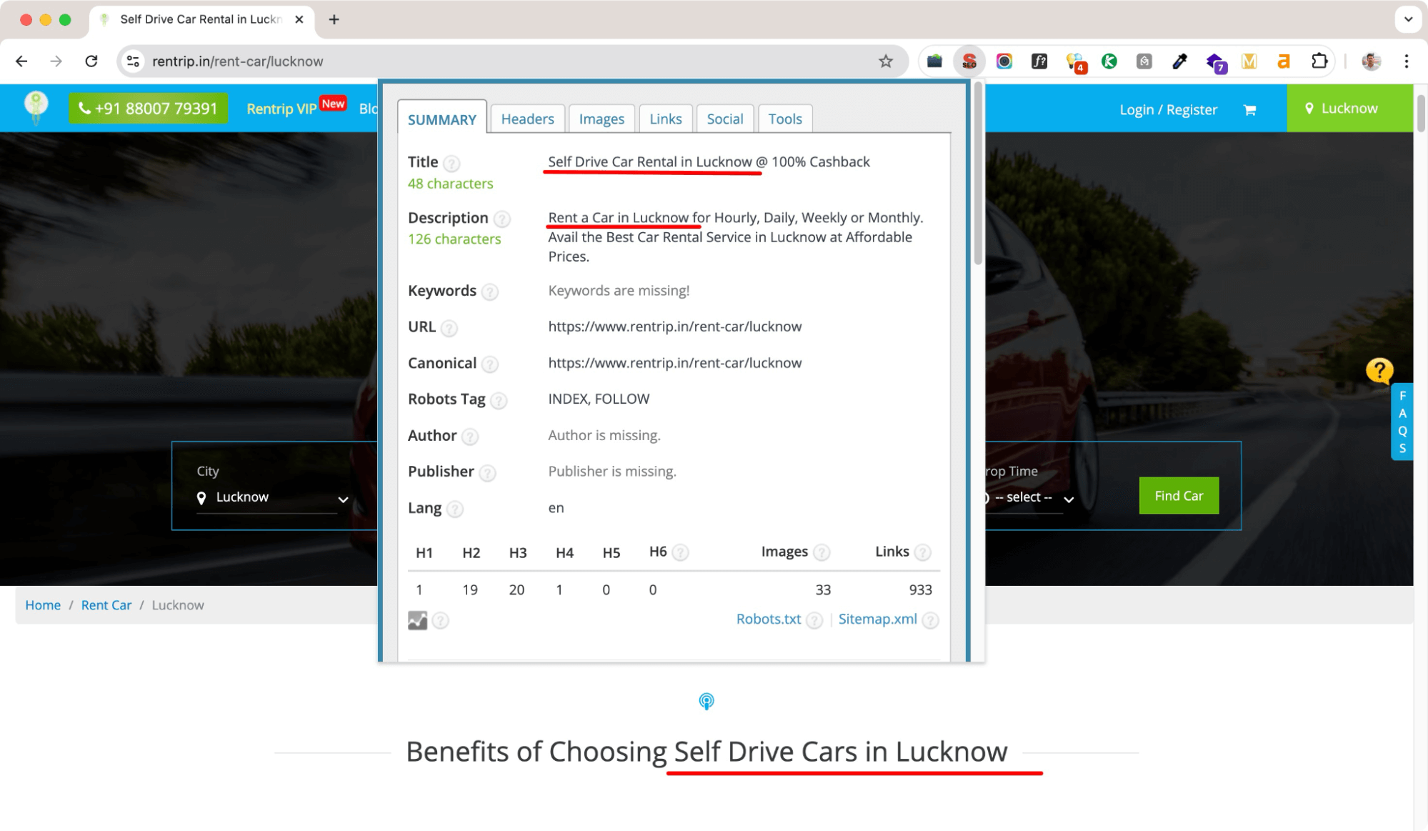 Using local keywords in web pages is a practice of local SEO.