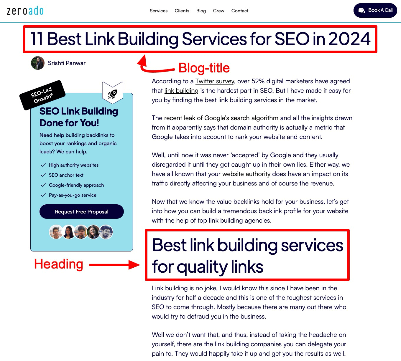 ZeroAdo's best link building services blog - SEO for B2B companies.