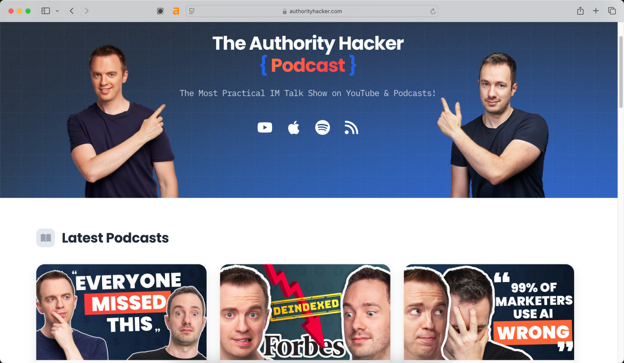The Authority Hacker Podcast is one of the best SEO podcasts.