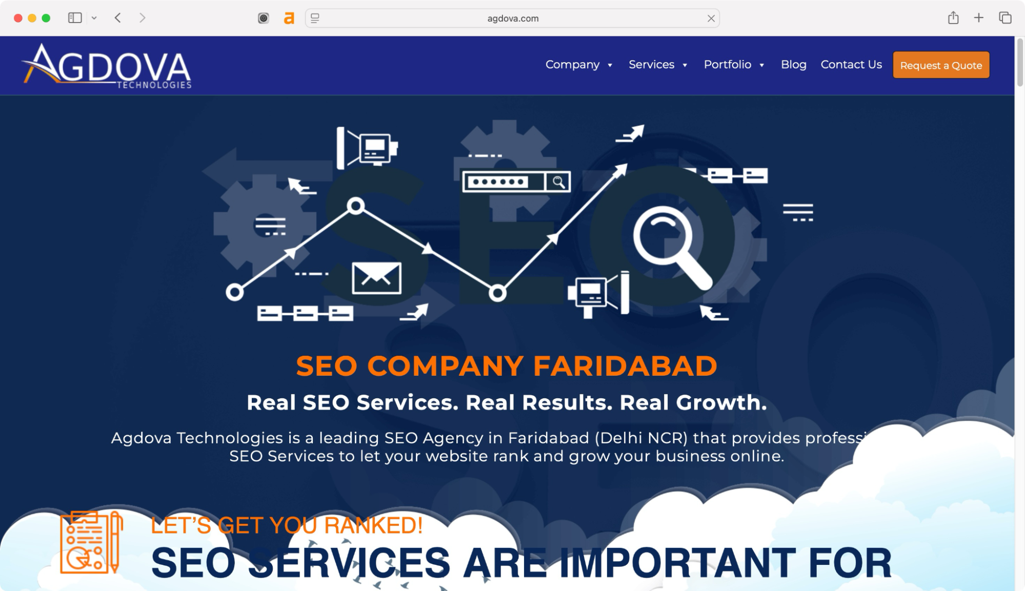 Agdova Technologies is one of the best SEO companies in Faridabad for businesses.