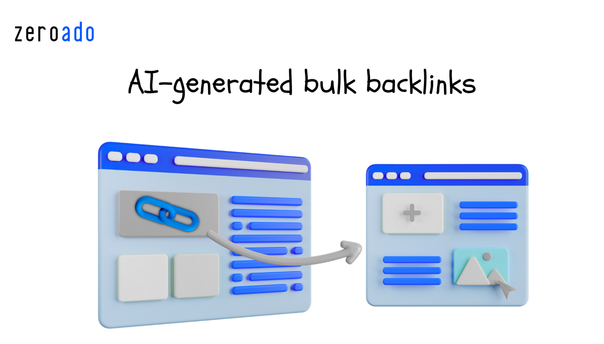 AI-generated bulk backlinks that harm SEO.