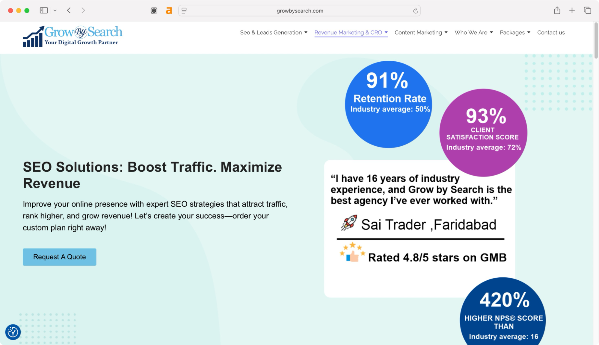 Grow By Search is an SEO agency based in Faridabad offering SEO services.