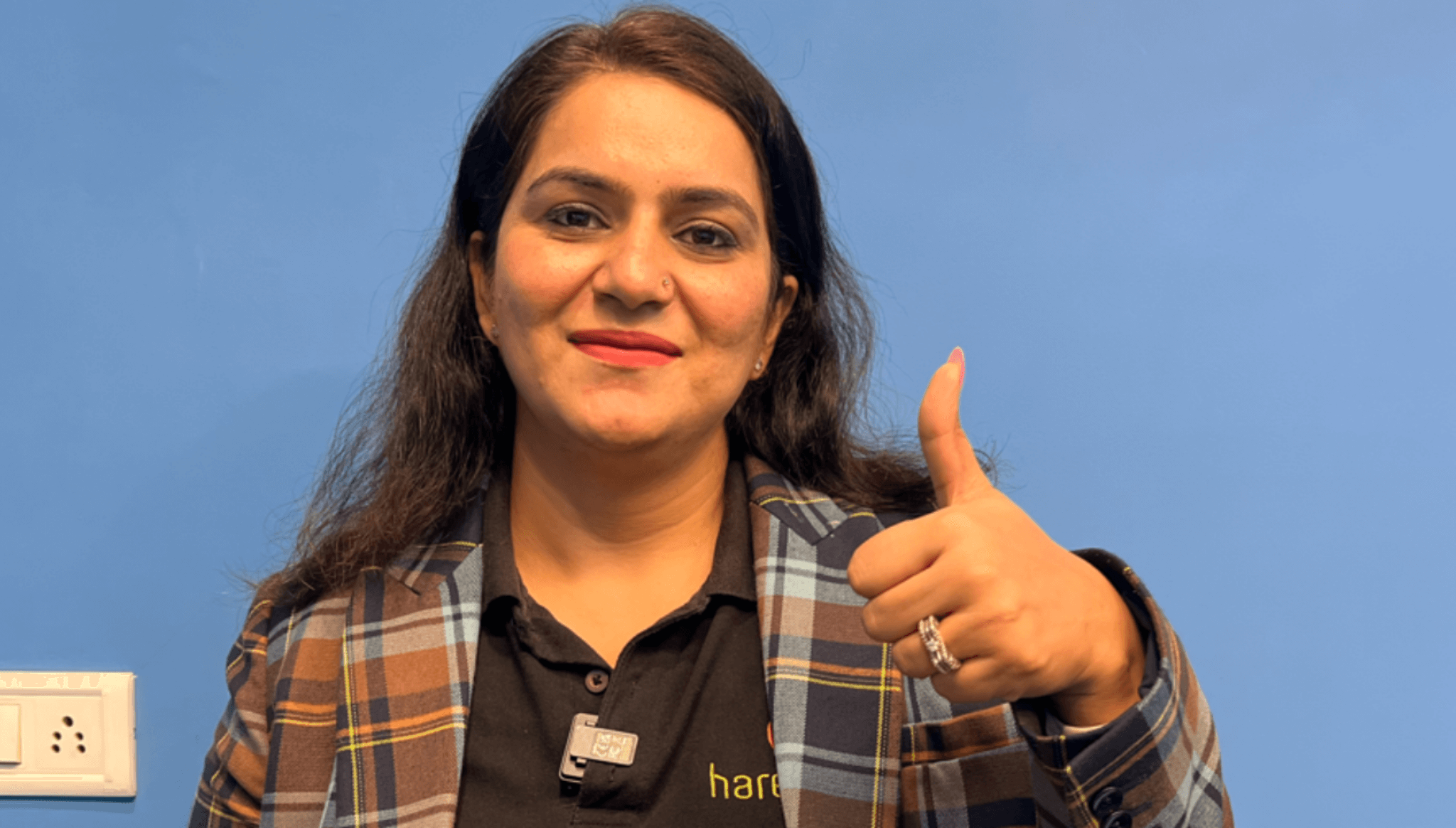 Gurleen Kaur Tikku, founder of Hareepatti in India.