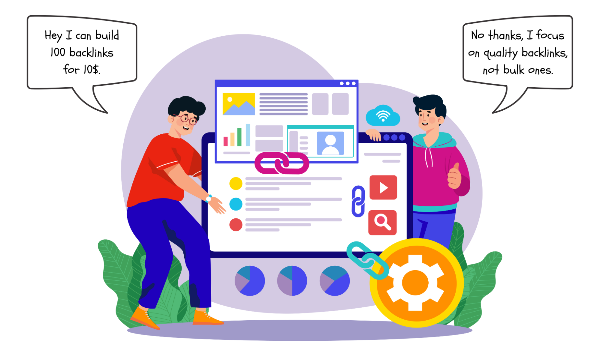 Link building services you should avoid, even if they are free.