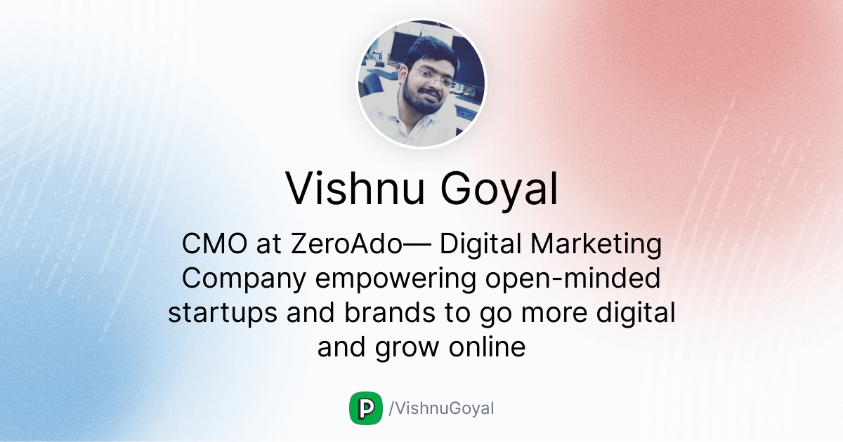 Vishnu Goyal from ZeroAdo is one of the successful entrepreneurs in Faridabad.