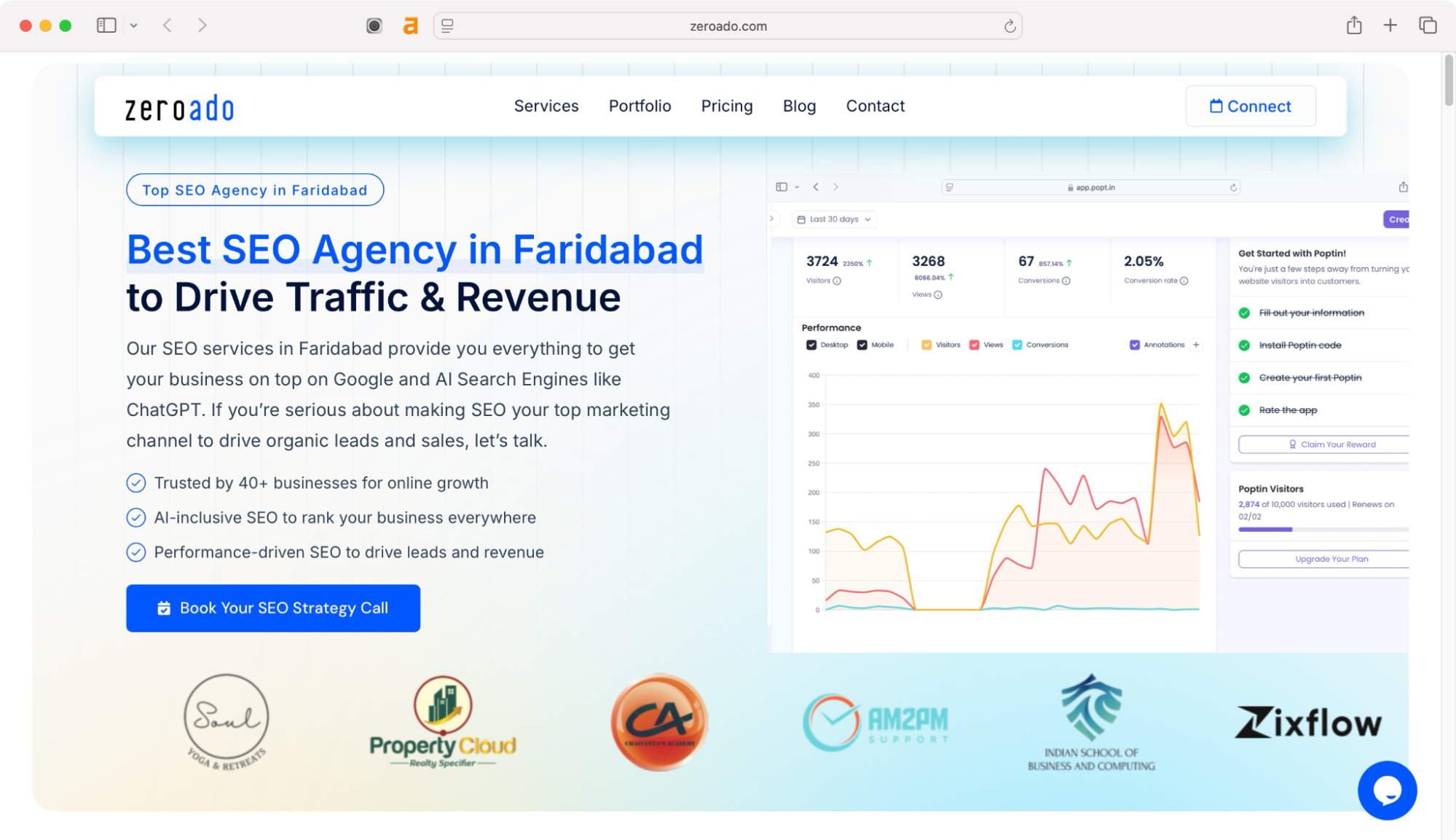 ZeroAdo is one of the best local SEO companies in Faridabad for Startups and SMBs.