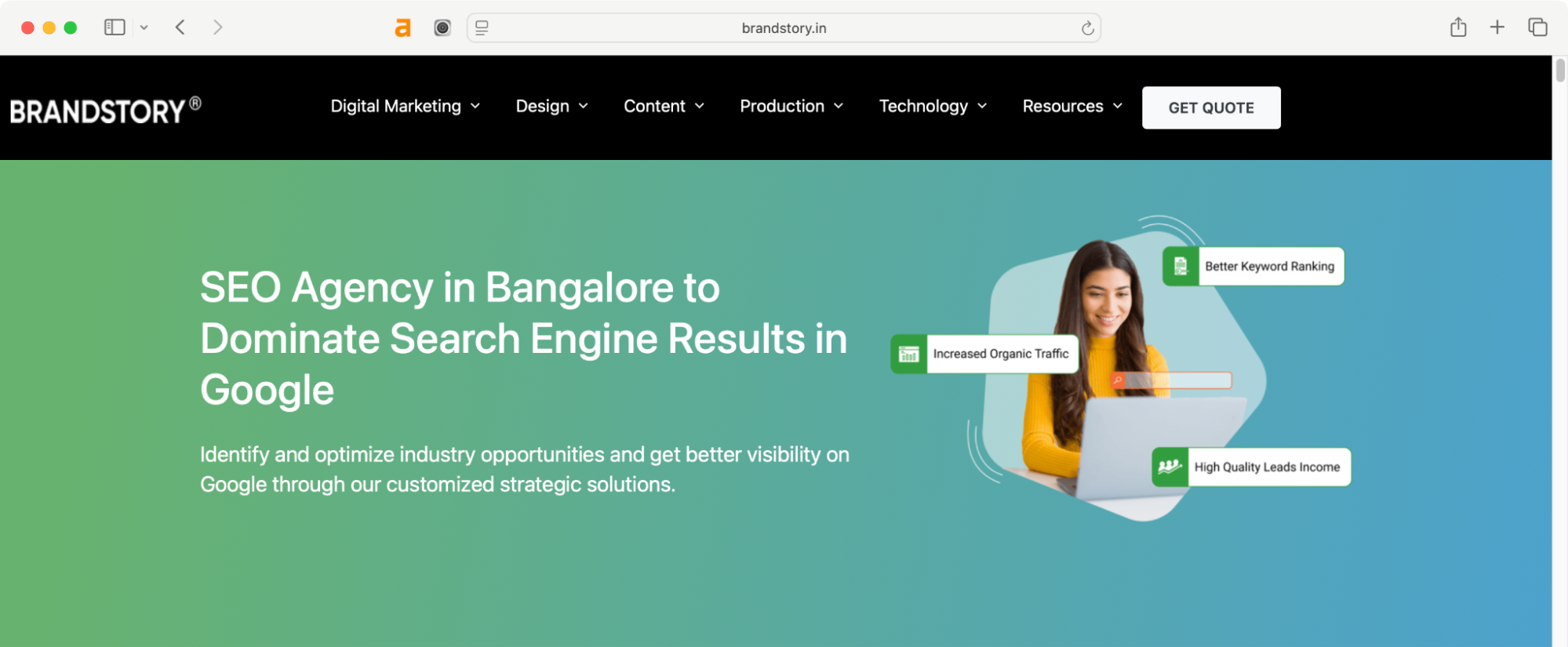Brandstory is one of the best SEO agencies in Bangalore.
