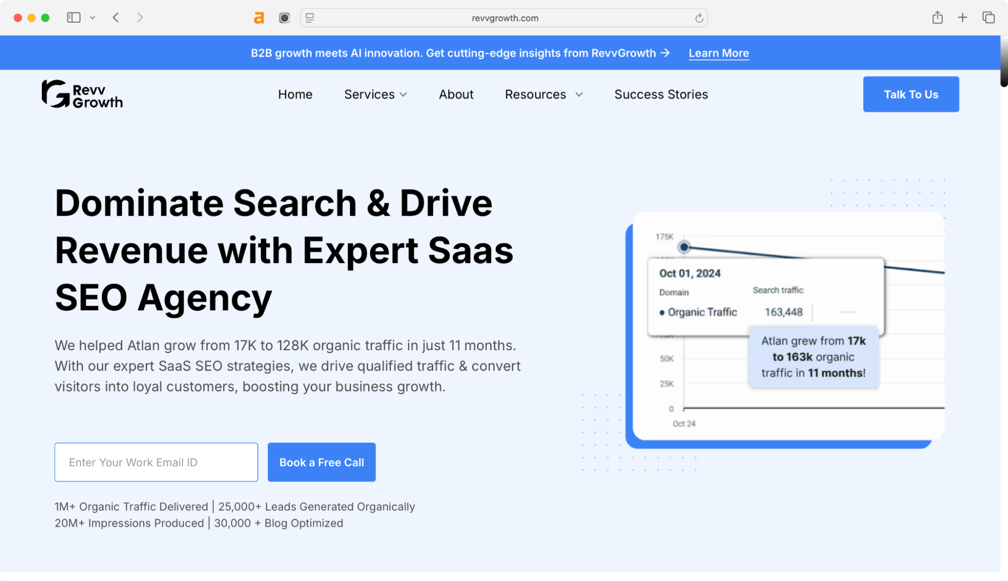 Revv Growth offers SaaS SEO consulting services.
