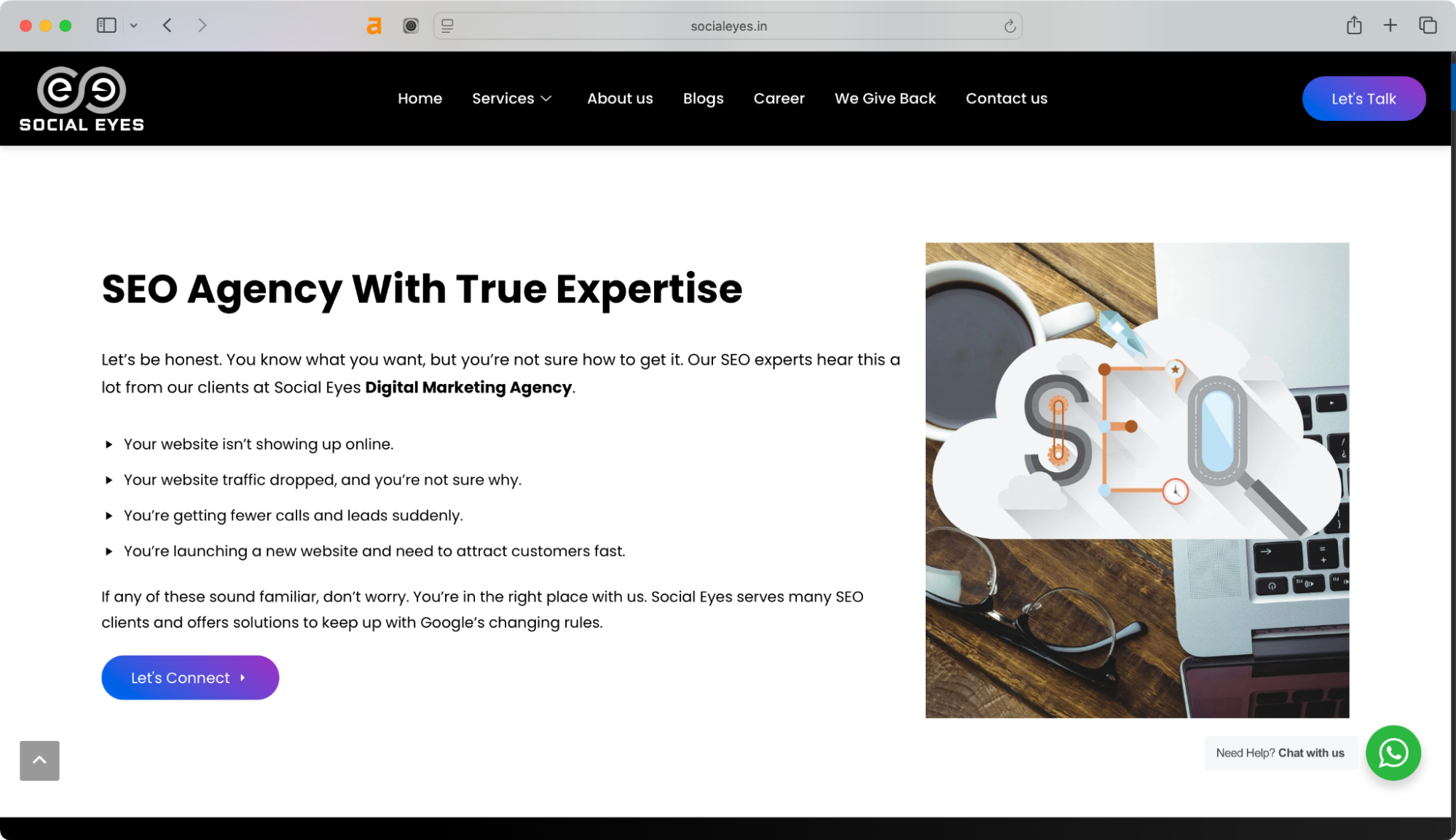 Social Eyes is an SEO agency located in South Delhi.