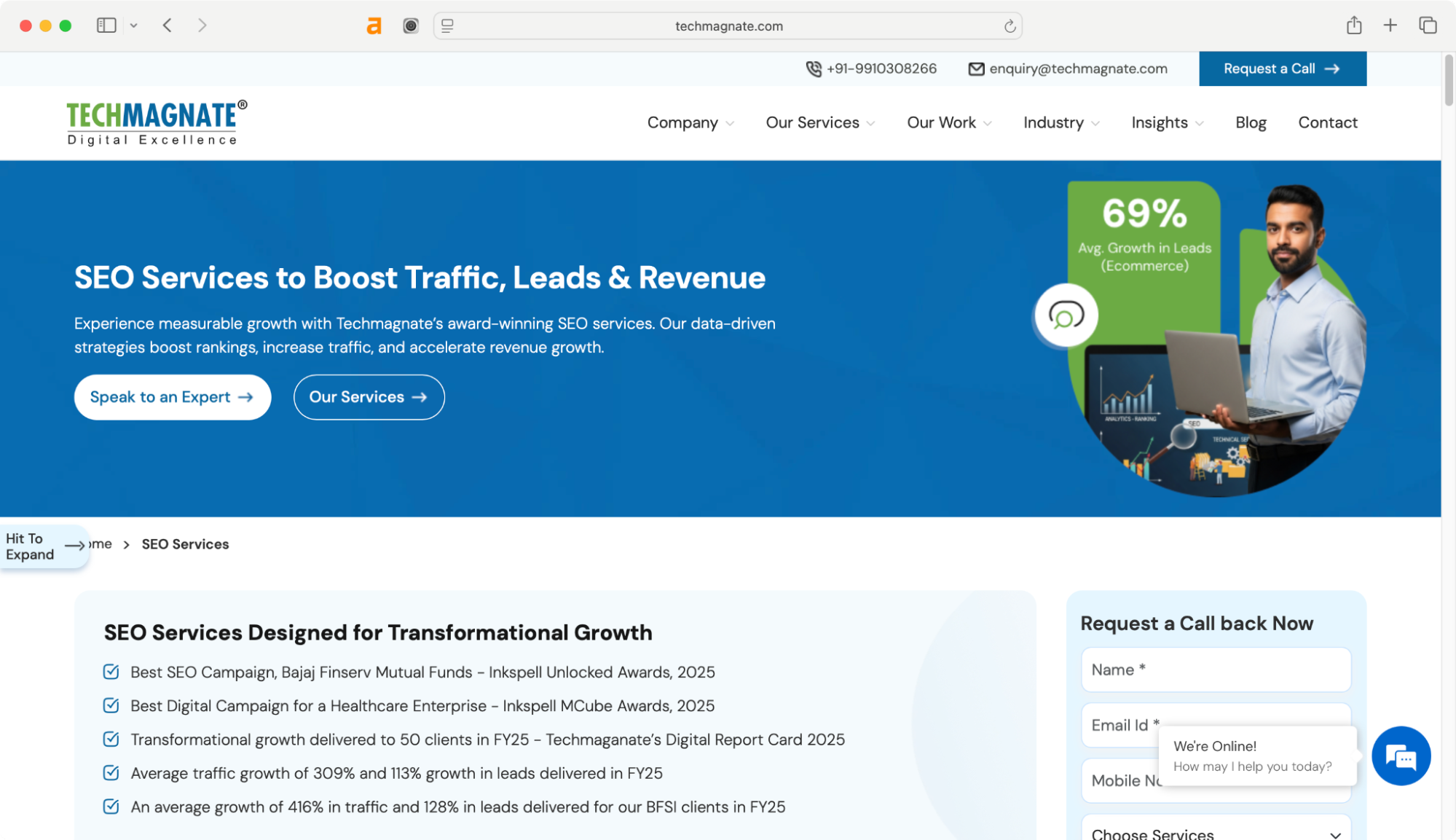 Improve your search engine rankings with Techmagnate, one of the best SEO providers in Delhi.