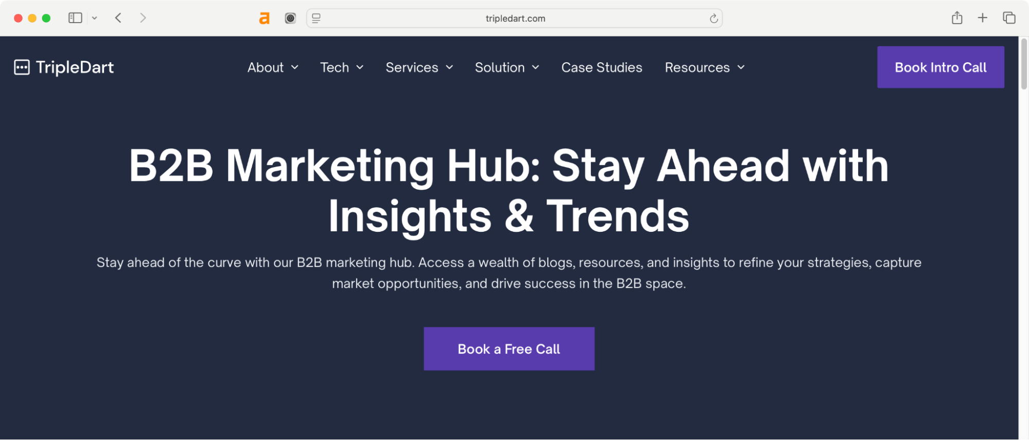 Triple Dart is one of the leading B2B marketing companies in India.