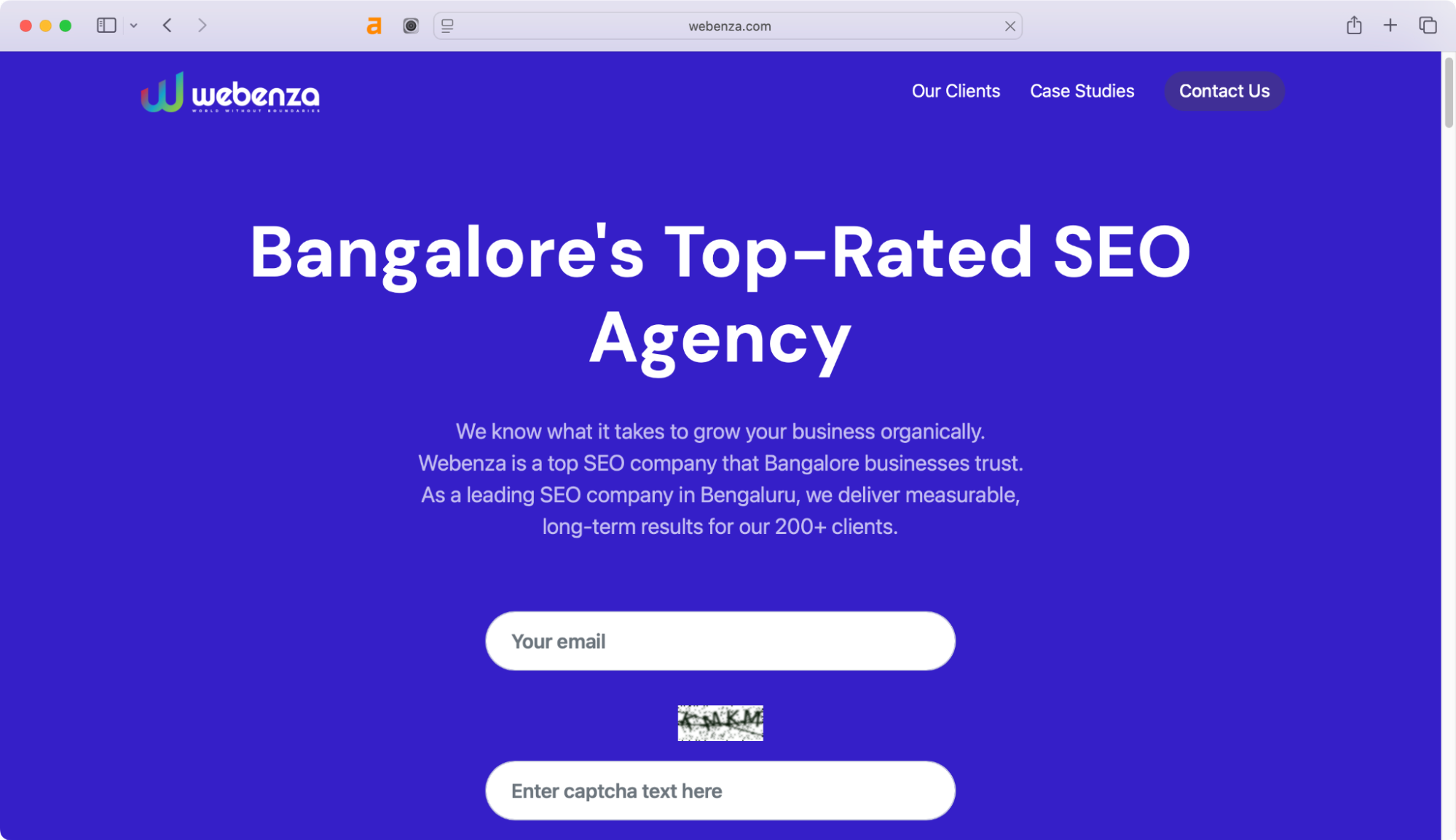 Webenza is one of the Bangalore SEO companies for growing website traffic.