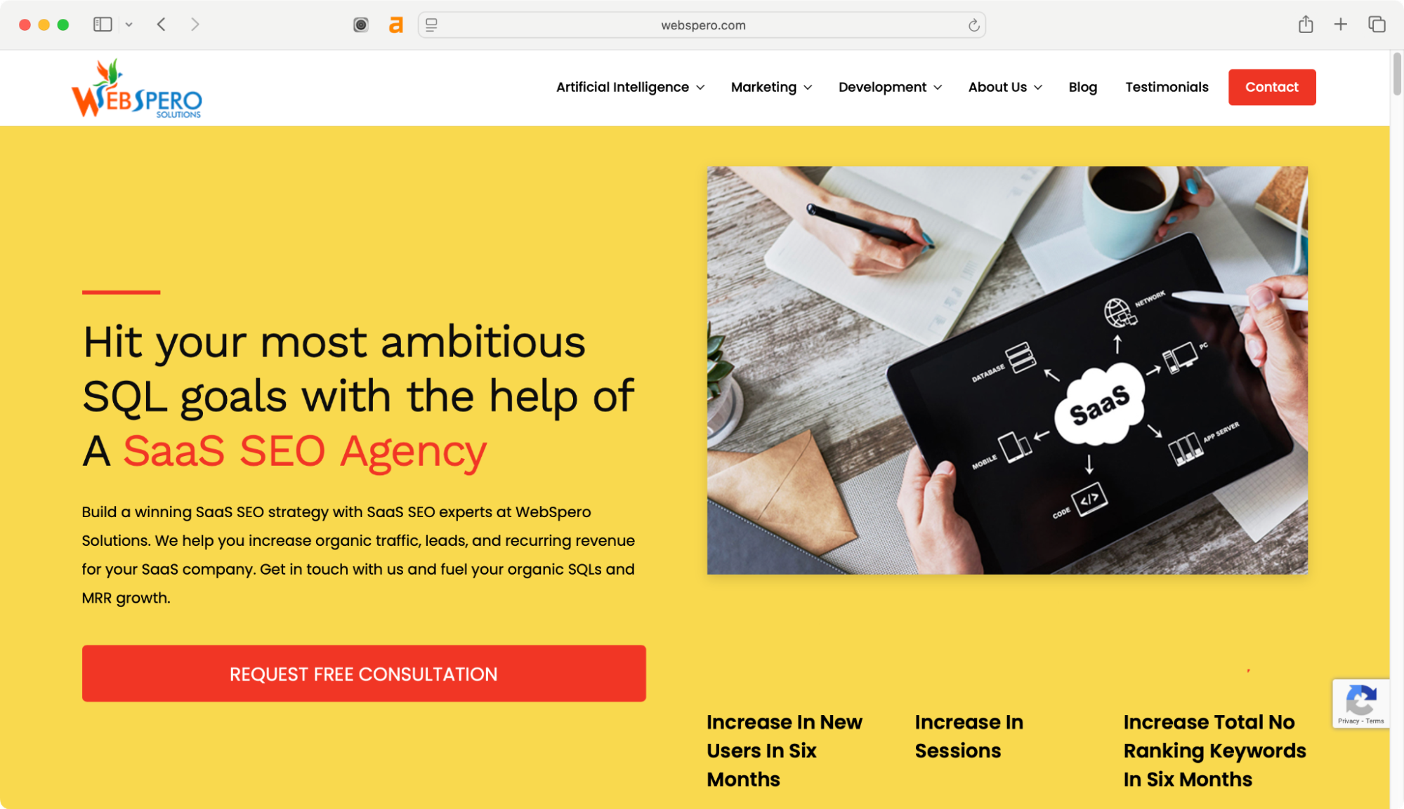 WebSpero Solutions is the best SaaS SEO agency.