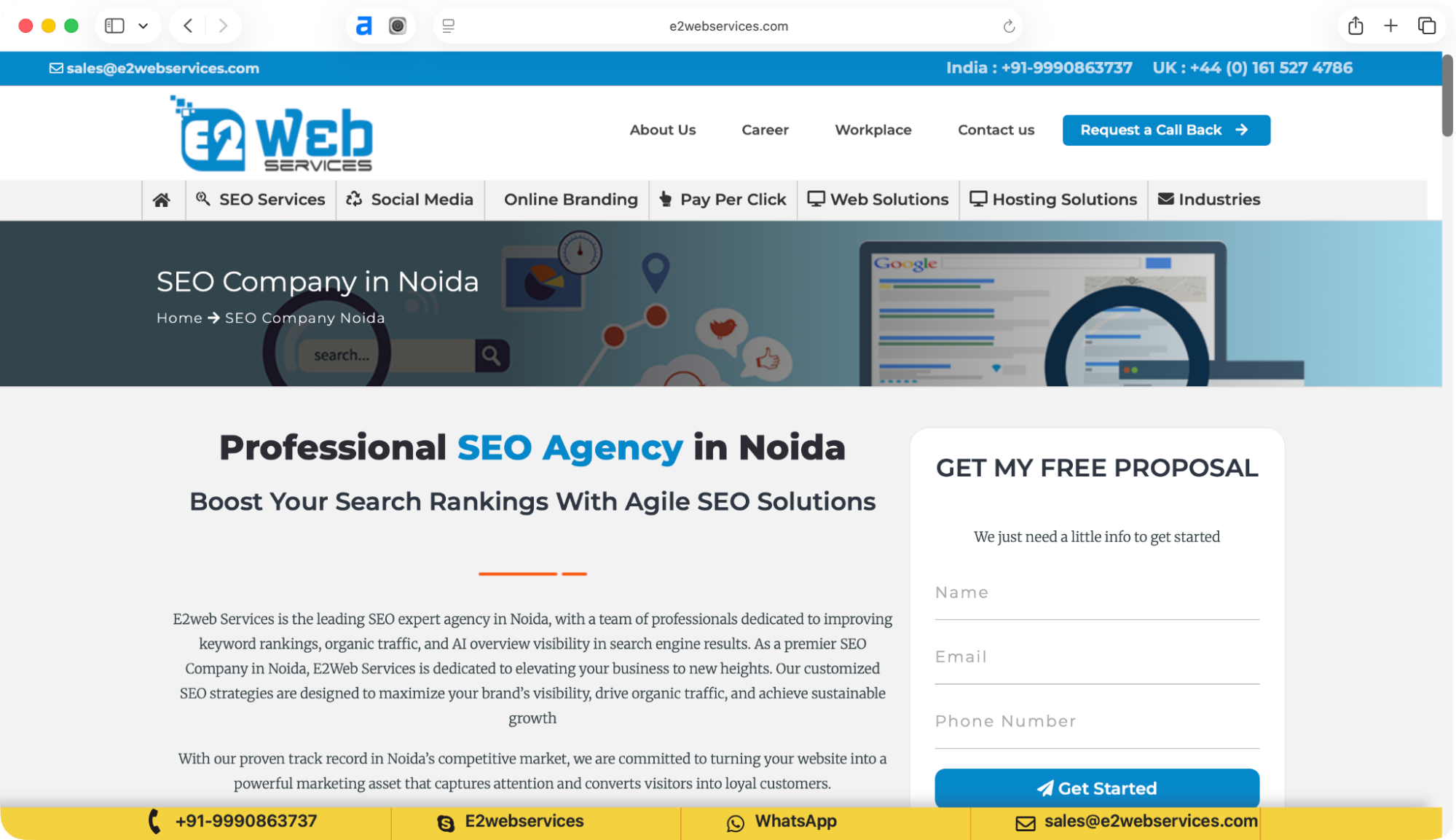 E2Web Services offers the best SEO services in Noida.