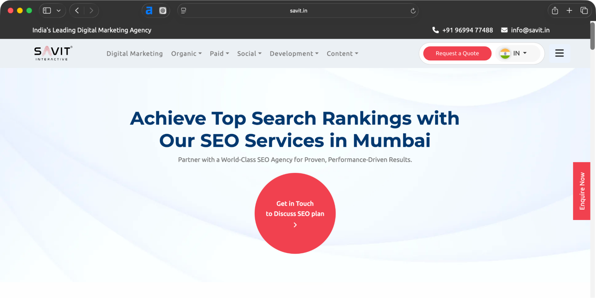 Savit Interactive is one of the SEO providers in Mumbai. 