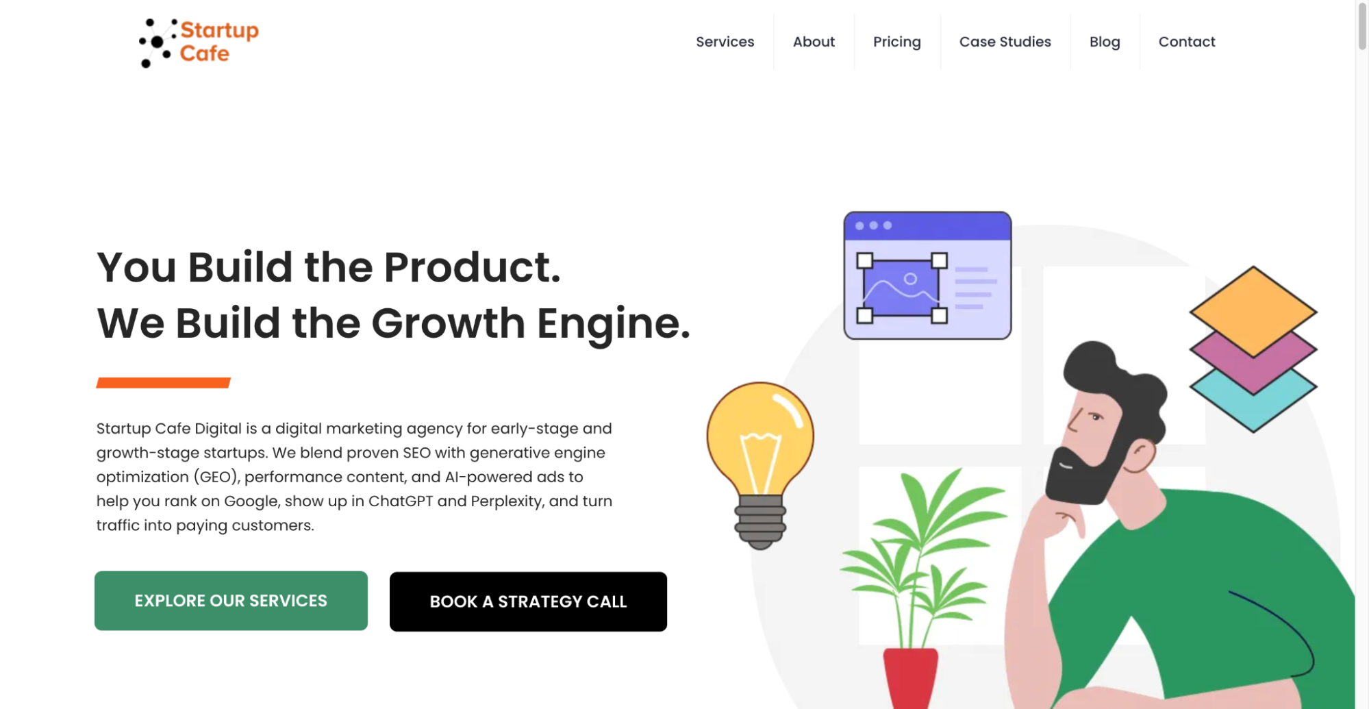 Startup Café Digital SEO agency for startups and small businesses.