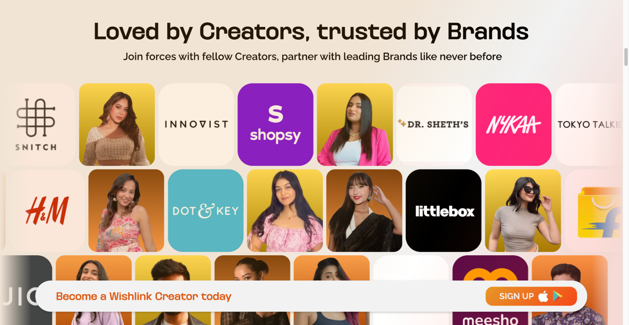 Wishlink, a startup company based in Delhi.