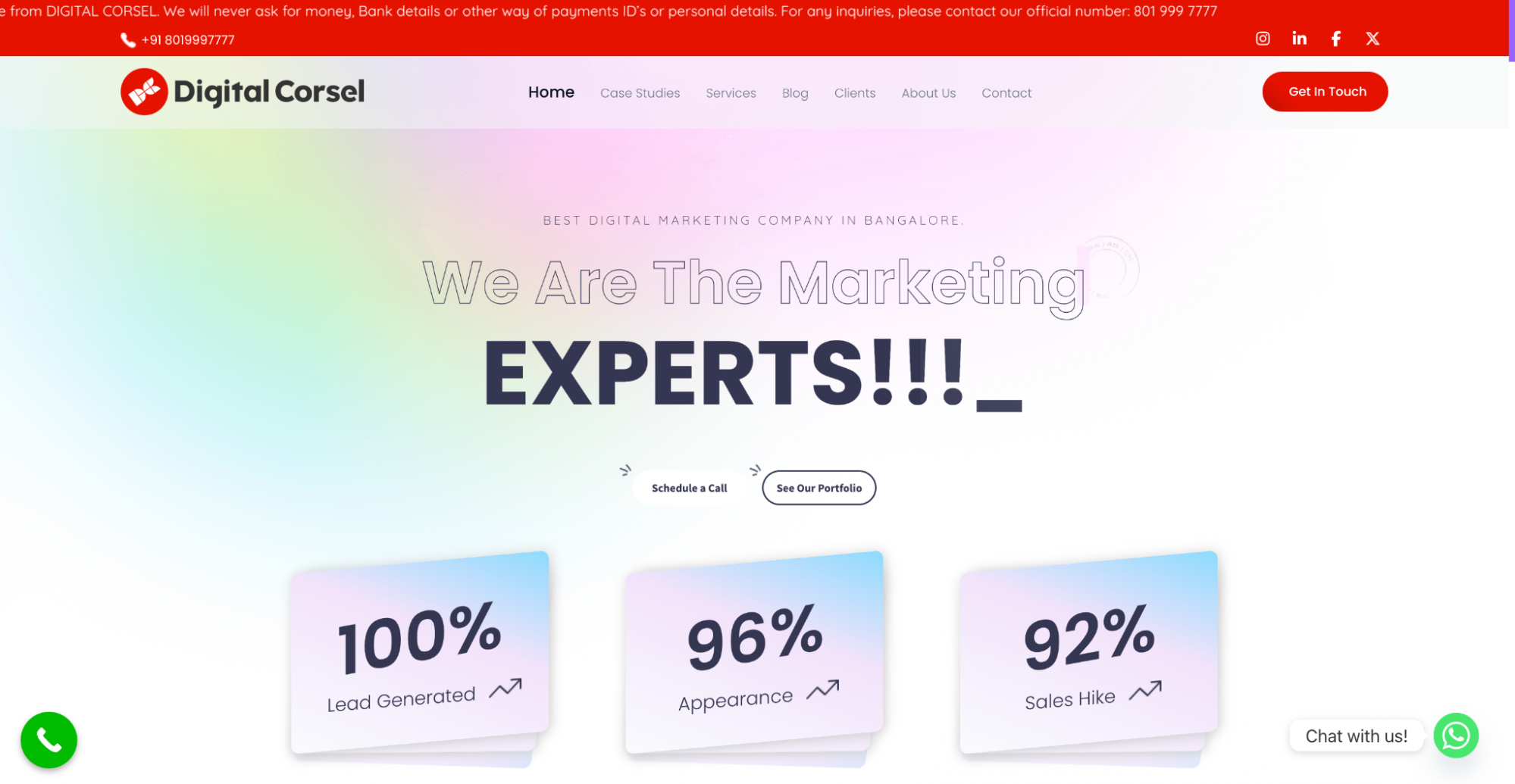 Digital Corsel team working as a top digital marketing agency in Bangalore.