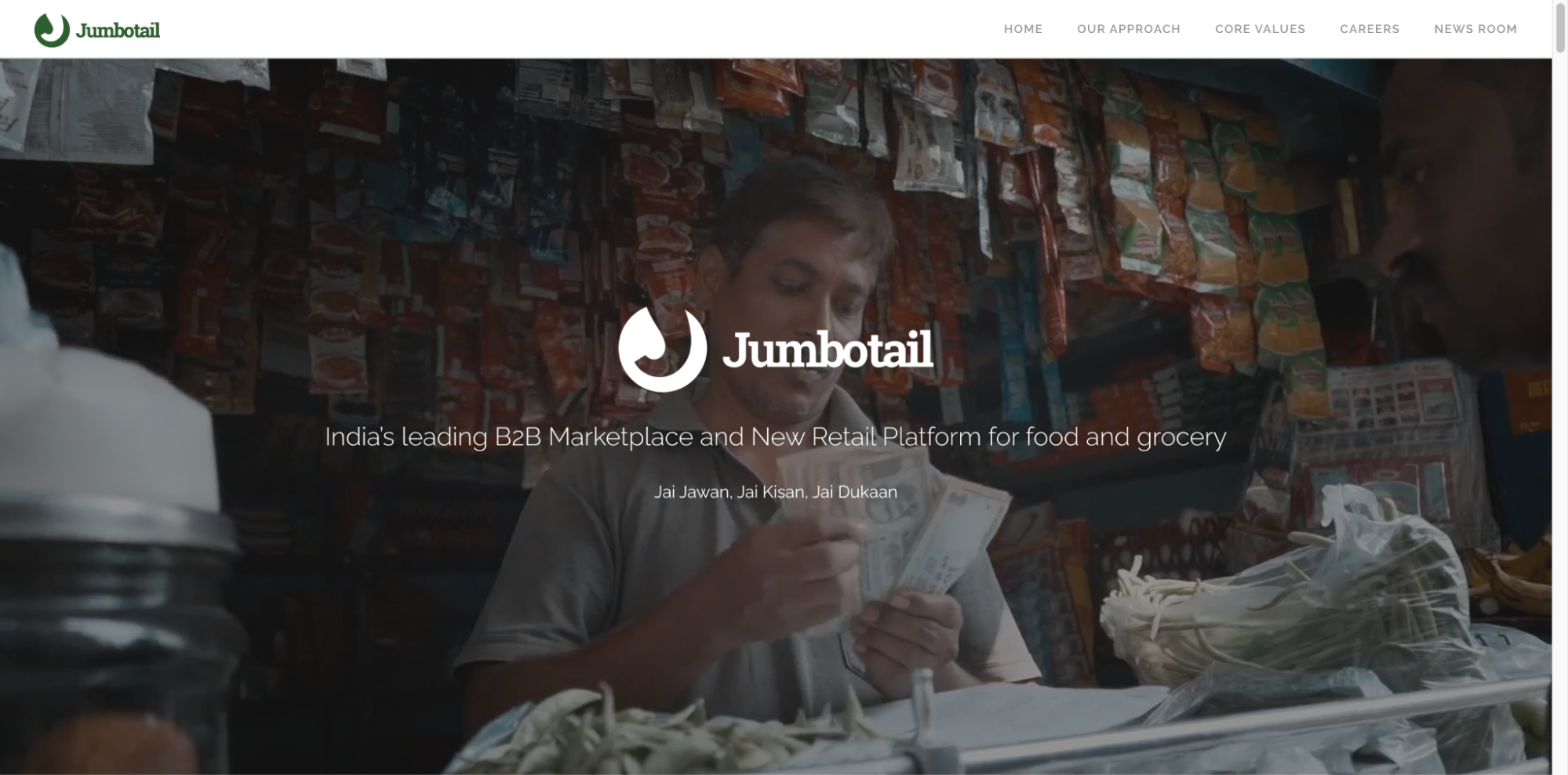 Jumbotail is a Bangalore-based B2B startup empowering kirana stores across India with supply chain, fintech, and e-commerce solutions.