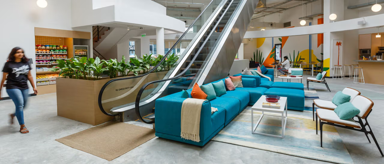 WeWork The Pavilion on MG Road and Church Street in Bangalore offering flexible coworking and day pass options 1.