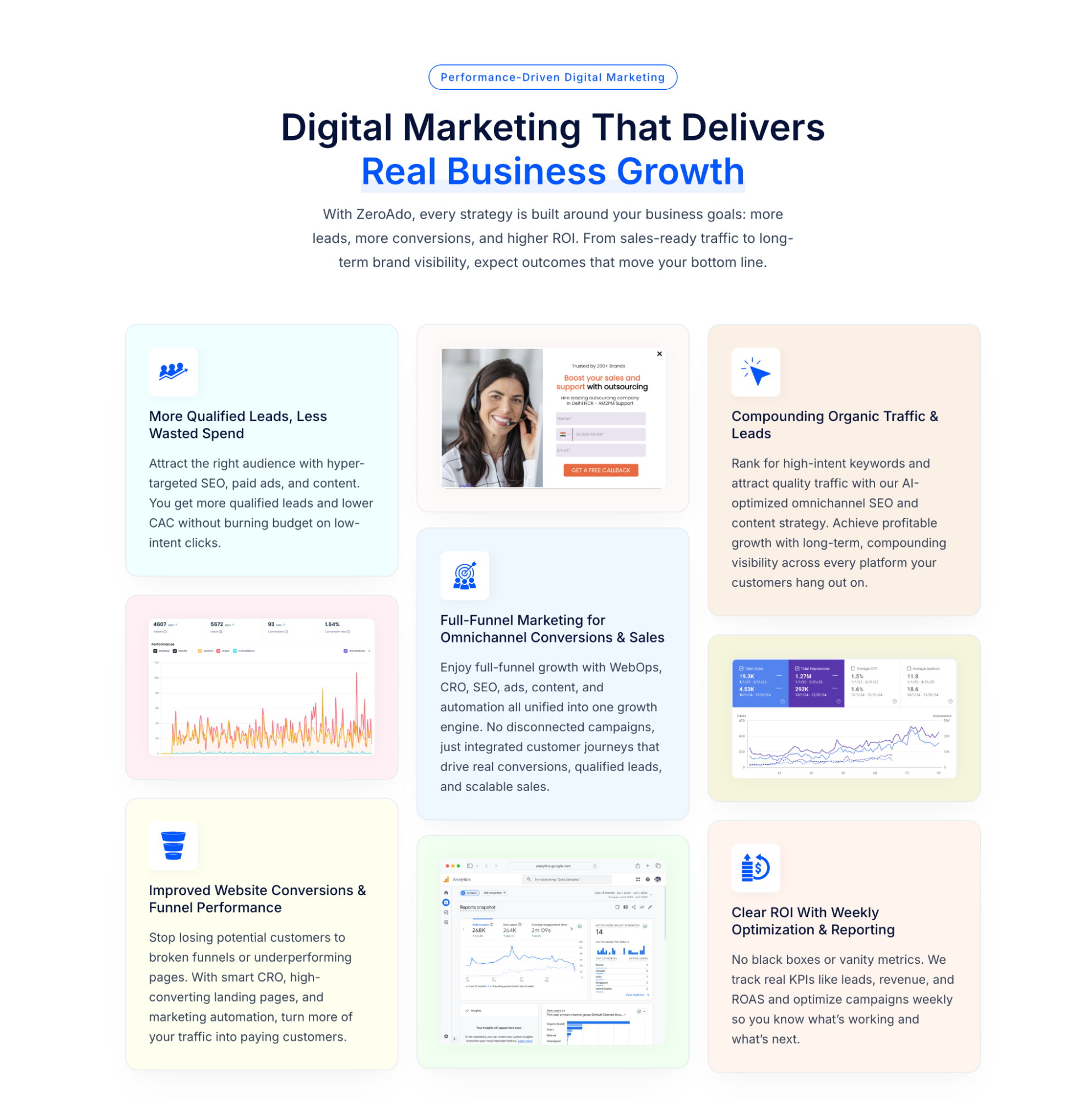 ZeroAdo is one of the top digital marketing agencies in South Delhi for startups and SMBs.