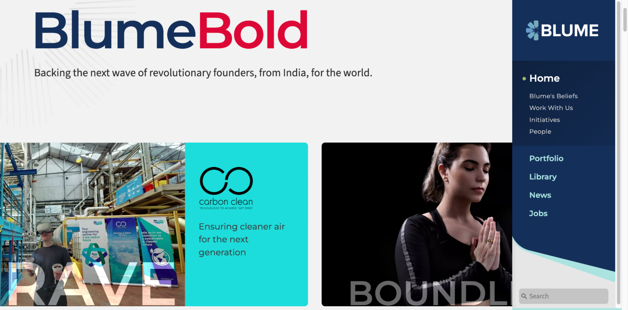 Blume Ventures is a venture capital firm in Bangalore that invests in early-stage startups.