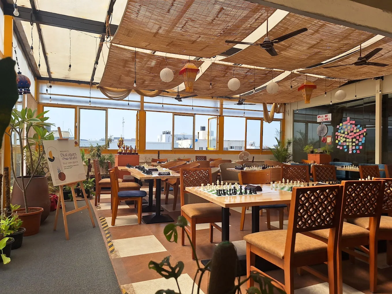 Dialogues Cafe in Koramangala, a popular work friendly cafe in Bangalore-1.